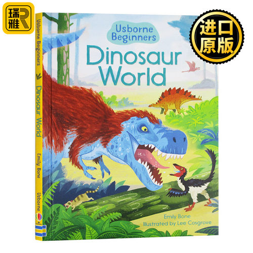 初探恐龙世界 英文原版绘本 Usborne Dinosaur World 尤斯伯恩揭秘系列 儿童常识启蒙认知成长读物 幼儿图画书低幼版 英语书籍