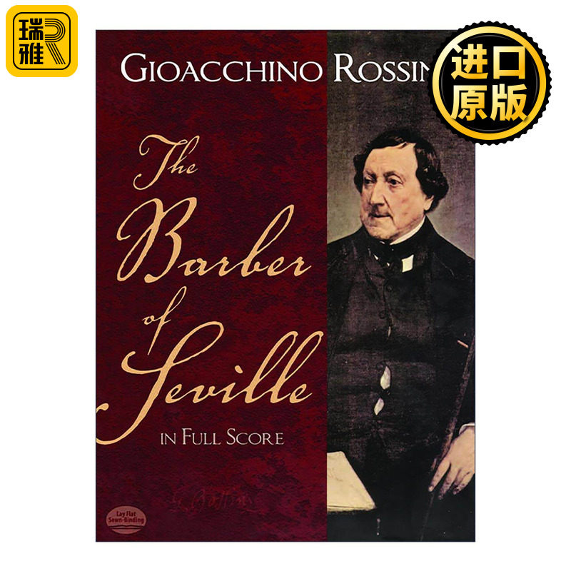英文原版 The Barber of Seville in Full Score 塞维利亚的理发师全谱 经典喜歌剧 焦阿基诺·安东尼奥·罗西尼 进口英语原版书籍