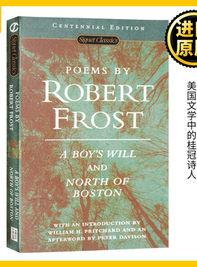 罗伯特弗罗斯特诗歌集 英文原版 Poems by Robert Frost 少年的意志和波士顿以北A Boy's Will and North of Boston 进口英语书籍