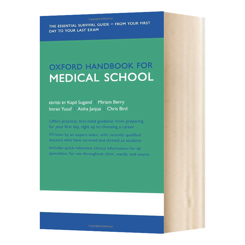 Oxford Handbook for Medical School 书籍/杂志/报纸 原版其它 原图主图