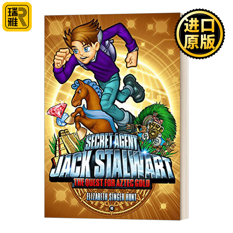 英文原版 Secret Agent Jack Stalwart Book 10 The Quest for Aztec Gold Mexico 秘密特工之墨西哥篇 英文版 进口英语原版书籍