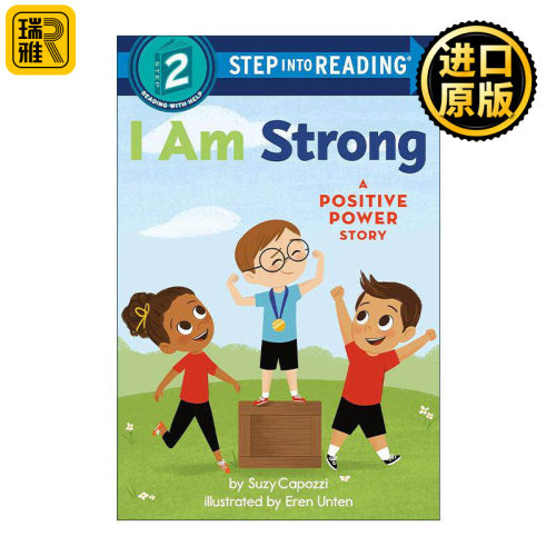 英文原版 Step into Reading 2 I Am Strong A Positive Power Story 我很强壮 正能量小故事 兰登经典分级读物 进口英语原版书籍