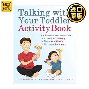 英文原版 Talking with Your Toddler Activity Book 与你的幼儿交谈活动书 有趣的练习和游戏促进语言表达 进口英语原版书籍