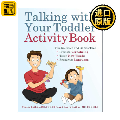 英文原版 Talking with Your Toddler Activity Book 与你的幼儿交谈活动书 有趣的练习和游戏促进语言表达 进口英语原版书籍