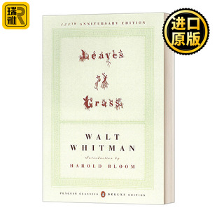 Grass Penguin Deluxe Leaves 初版 1855 First 英文原版 进口英语书籍 Classics 沃尔特惠特曼 The 草叶集 Edition