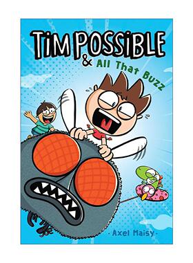 英文原版 Tim Possible & All That Buzz 蒂姆和时光旅行霸王龙卷二 精装 儿童幽默冒险小说 英文版 进口英语原版书籍