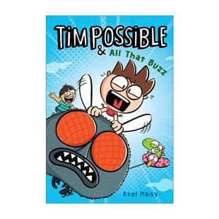 英文原版 Tim Possible & All That Buzz 蒂姆和时光旅行霸王龙卷二 精装 儿童幽默冒险小说 英文版 进口英语原版书籍