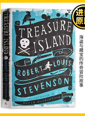 Treasure Island 金银岛 英文原版小说 经典文学名著 海盗与藏宝传奇冒险故事 史蒂文森Robert Louis Stevenson 正版进口英语书籍