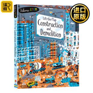 施工和拆卸 Demolition 翻翻书 儿童绘本 英文原版 Construction Lifttheflap and