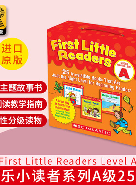 First Little Readers Guided Reading Level A 学乐小读者系列指导性阅读家长套装A级25册 英文原版 Scholastic英语阅读分级绘本