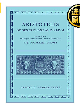 英文原版 On the Generation of Animals (De Generatione Animalium)