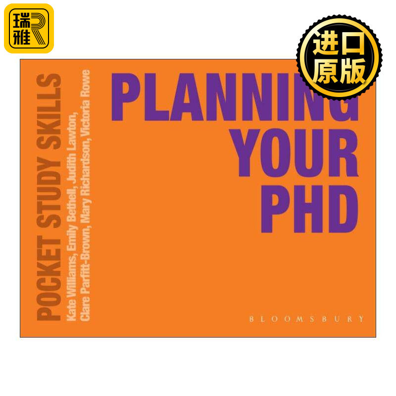 英文原版 Planning Your PhD 规划你的博士生涯 Kate Williams 英文版 进口英语原版书籍