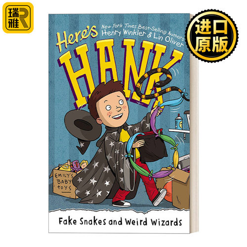 英文原版Fake Snakes and Weird Wizards Here's Hank 04这是汉克系列4 6-8岁儿童成长主题章节桥梁故事书 阅读障碍 Scott Garrett