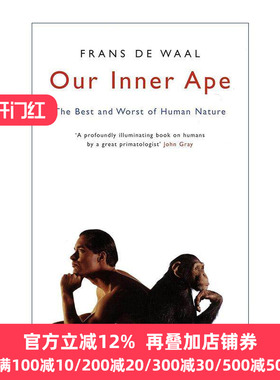 英文原版 Our Inner Ape 我们内心的猿 人性的善恶 Frans de Waal 英文版 进口英语原版书籍