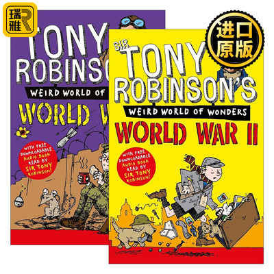 英文原版 World War 世界大战系列2册 Sir Tony Robinson's Weird World of Wonders 英文版 进口英语原版书籍