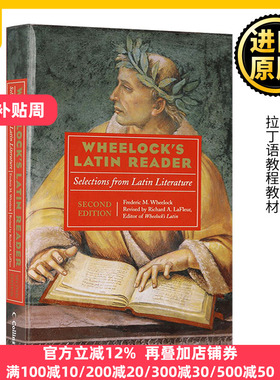 韦洛克拉丁语读物 英文原版 第2版 Wheelock's Latin Reader 全英文版 拉丁语教程教材 拉丁语英语词汇表 进口英语书籍
