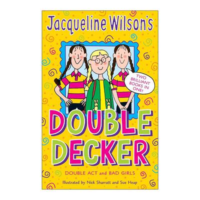 英文原版 Jacqueline Wilson Double Decker 杰奎琳·威尔逊 女孩友谊二合一故事书 英文版 进口英语原版书籍