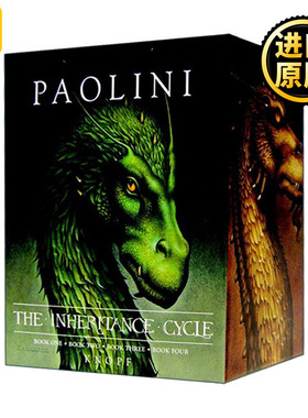 英文原版 The Inheritance Cycle 4-Book Hard Cover Boxed Set 遗产四部曲 伊拉龙长老 4册精装盒装套装 Christopher Paolini