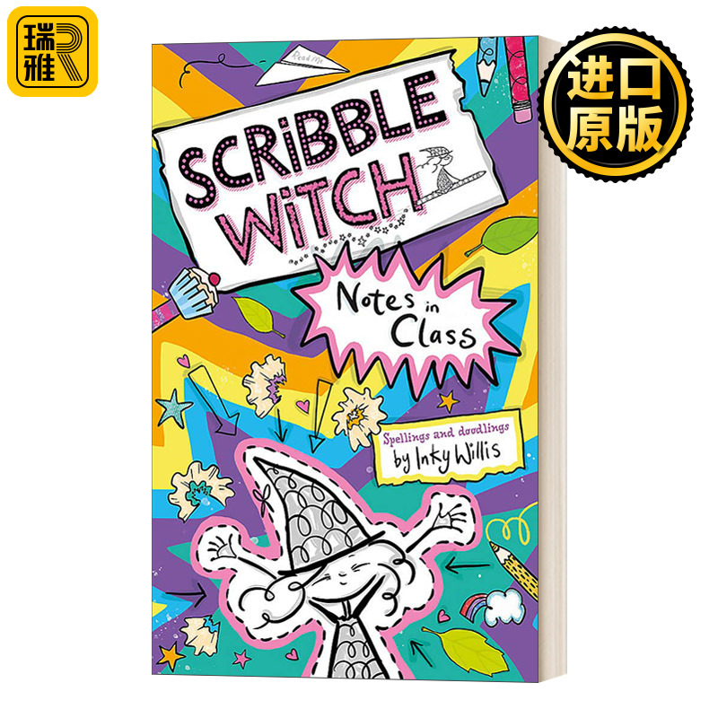 涂鸦女巫 课堂中的纸条 英文原版 Scribble Witch Notes in Class 英文版 Hodder Children's Books 进口英语原版书籍