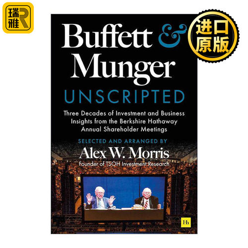 英文原版 Buffett and Munger Unscripted 巴菲特和芒格会议演讲稿 精装 英文版 进口英语原版书籍