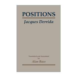 Positions 多重立场 Jacques Derrida雅克·德里达