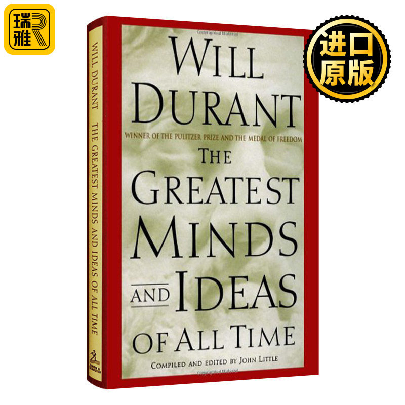 英文原版 The Greatest Minds and Ideas of All Time 历史上最伟大的思想 精装 威尔杜兰特 Will Durant 哲学的故事作者 英语书籍