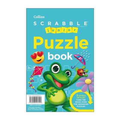 英文原版 Collins SCRABBLE? Junior Puzzle Book 柯林斯少儿拼写谜题益智游戏书 英文版 进口英语原版书籍