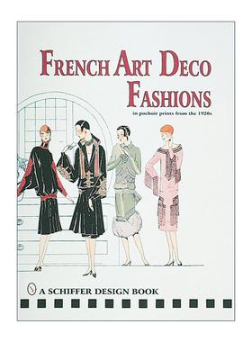 英文原版 French Art  Deco Fashions in  Pochoir Prints from  the 1920s 20世纪20年代法国装饰艺术印花 版画 进口书籍