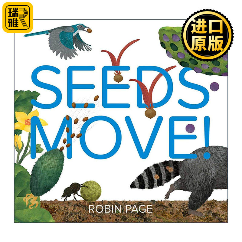 英文原版 Seeds Move 种子神奇多样的移动方式 精装图画书 英文版 进口英语原版书籍