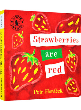 草莓是红色的 Strawberries Are Red 英文原版绘本 颜色启蒙认知 儿童英语读物纸板书 Petr Horacek 英文版 进口原版书籍