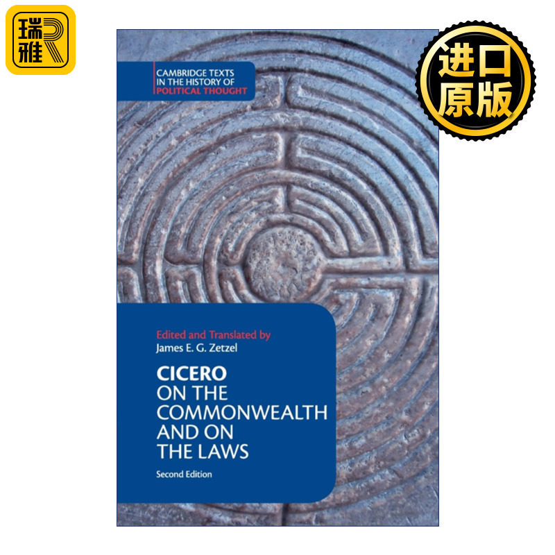 英文原版 Cicero: On the Commonwealth and On the Laws