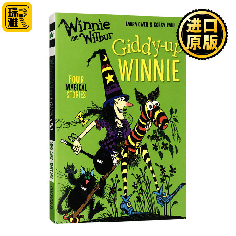 上去 温妮 女巫温妮与黑猫威尔伯 Laura Owen 英文原版 Winnie and Wilbur: Giddy-up Winnie 系列 魔法绘本全套 进口英语书籍