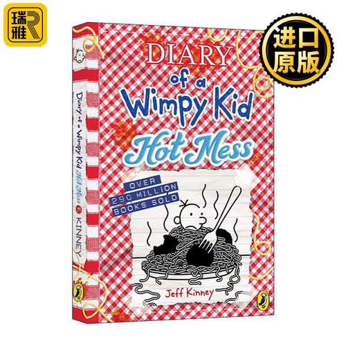 英文原版 Diary of a Wimpy Kid Hot Mess Book 19 小屁孩日记19 一团糟 精装 英文版 进口英语原版书籍