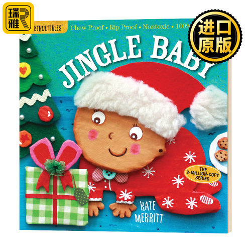 咬咬书圣诞宝宝英文原版