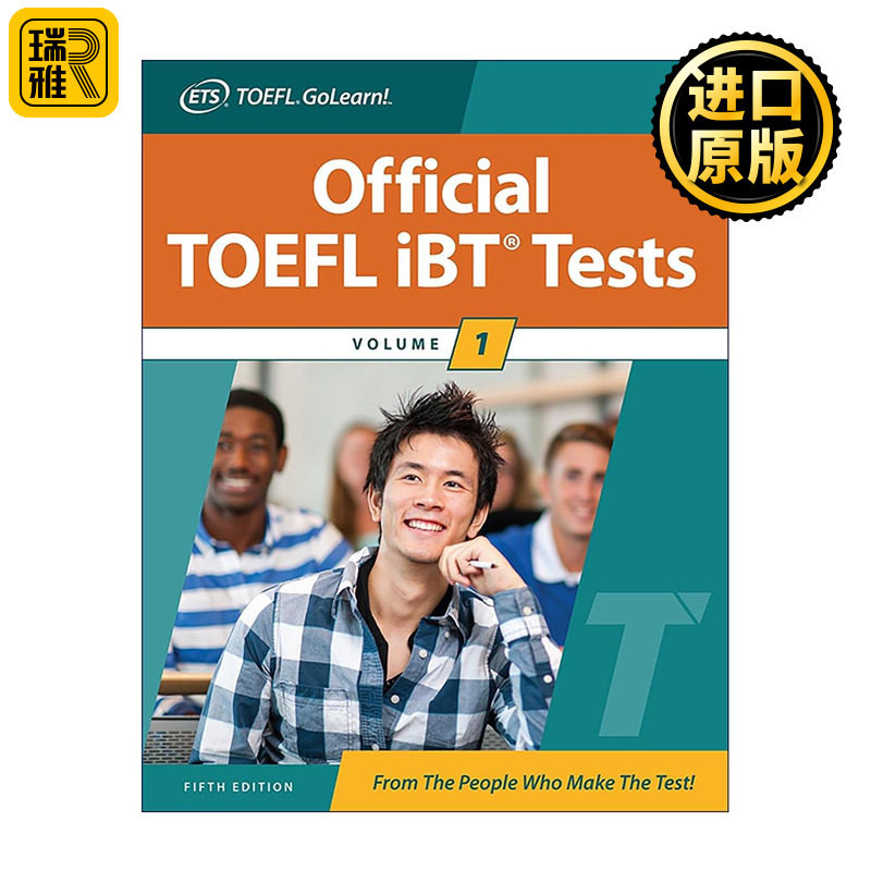 英文原版 Official TOEFL iBT Tests Volume 1 新托福考试测试卷1 第5版 英文版 进口英语原版书籍图片