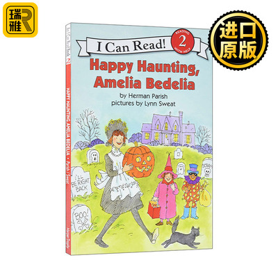 英文原版 Happy Haunting, Amelia Bedelia 快乐的万圣节 阿米莉亚 糊涂女佣分级阅读 I Can Read Level 2