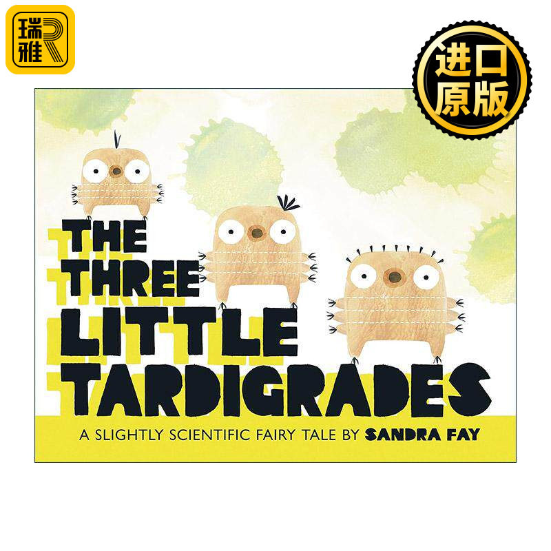 英文原版 The Three Little Tardigrades 三只小水熊虫 苔藓小猪 精装图画书 英文版 进口英语原版书籍