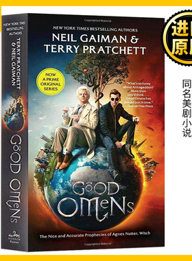好兆头 英文原版 Good Omens 同名美剧小说 尼尔盖曼 Neil Gaiman Terry Patchett 善与恶的预言 卷福 Michael Sheen 进口英语书籍