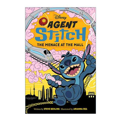 英文原版 Agent Stitch 03 The Menace at the Mall 探员史迪奇系列3 迪士尼儿童推理小说 精装 英文版 进口英语原版书籍