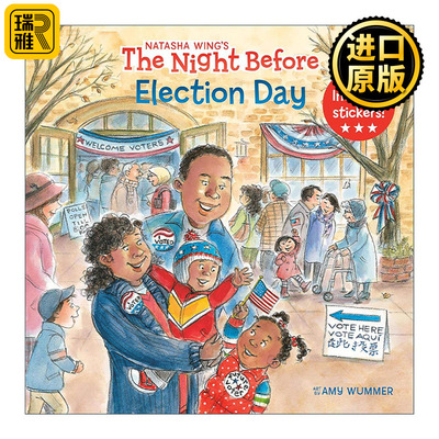 英文原版 The Night Before Election Day 选举日的前一晚 儿童绘本 Natasha Wing 英文版 进口英语原版书籍