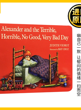 亚历山大和糟糕的一天 英文原版 Alexander and the Terrible, Horrible, No Good, Very Bad Day 汪培珽推荐 英文版进口绘本