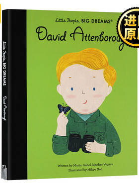 精装 Little People Big Dreams David Attenborough 英文原版进口书籍儿童绘本