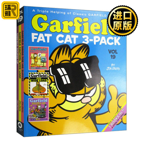 Garfield Fat Cat 3Pack #19 加菲猫漫画三合一 合订本19 英文原版