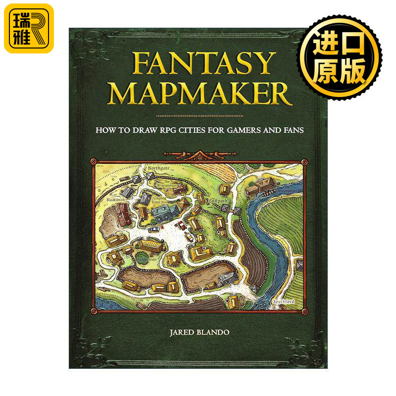 英文原版 Fantasy Mapmaker 幻想制图师 如何为玩家和粉丝绘制RPG城市 角色扮演游戏地图绘制指南 英文版 进口英语原版书籍