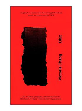 英文原版 Obit 记逝录 讣告 诗歌 张明皚 Victoria Chang 英文版 进口英语原版书籍