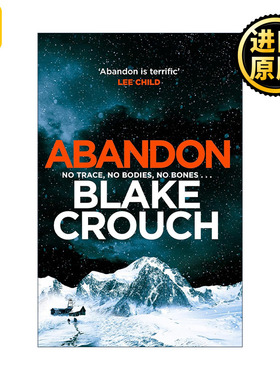 Abandon 遗弃 惊悚悬疑推理小说 人生复本作者布莱克·克劳奇 Crouch Blake