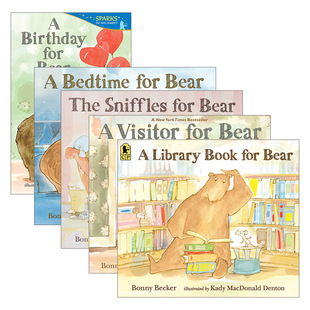 熊与老鼠系列1-5册 英文原版 Bear and Mouse 亲子共读睡前故事书 儿童英语启蒙早教绘本 英文版 Bonny Becker 进口英语原版书籍