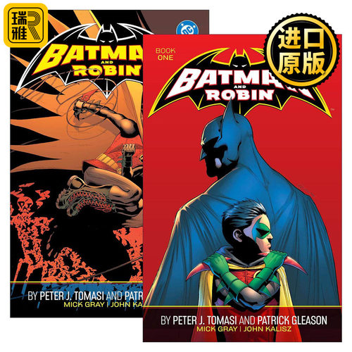 英文原版 Batman and Robin by Peter J. Tomasi and Patrick Gleason 蝙蝠侠与罗宾2册 DC漫画 英文版 进口英语原版书籍