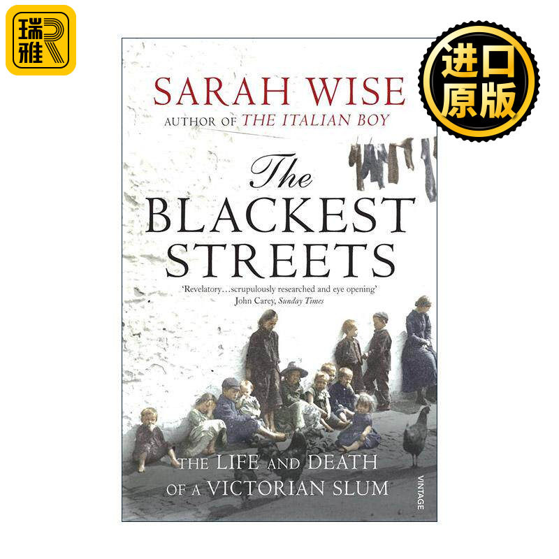 英文原版 The Blackest Streets 黑暗街道 维多利亚时期的贫民窟 Sarah Wise 英文版 进口英语原版书籍
