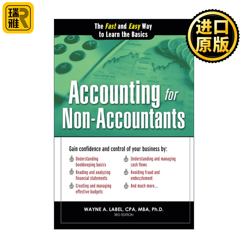 英文原版 Accounting for Non-Accountants 非会计人员的会计 财务会计初学者指南 第三版 Wayne Label 英文版 进口英语原版书籍